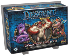 Descent Journeys in the Dark 2nd Edition: Stewards of the Secret Hero and Monster Collection expansion